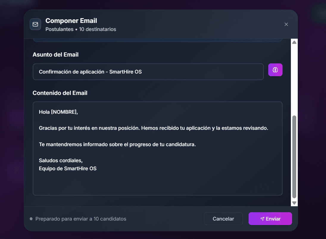 Envío de mails automatizado